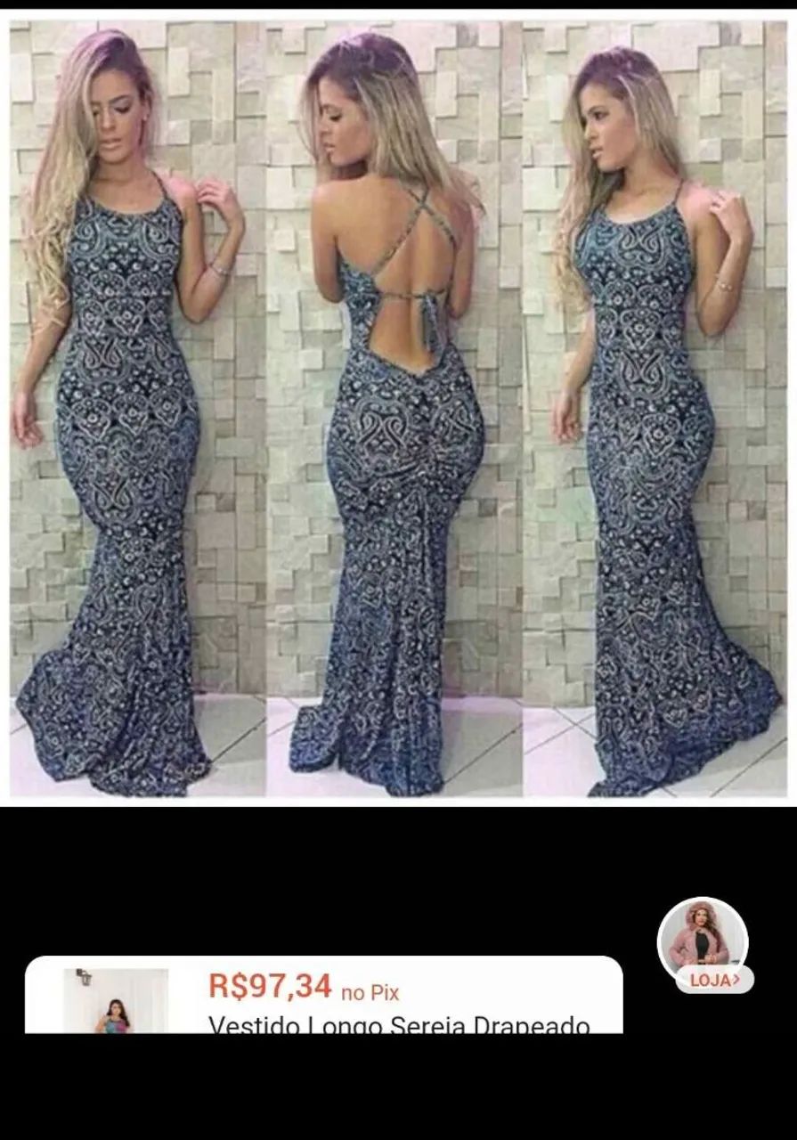 Vestido Sereia