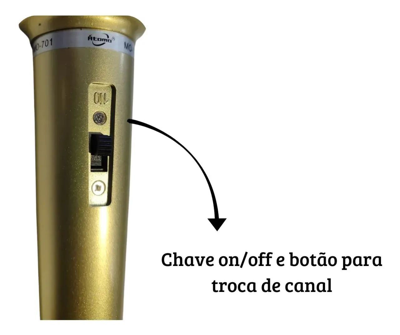 Microfone com fio  - Foto 2