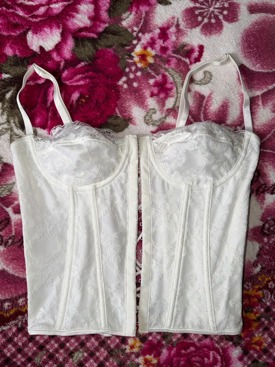 Vendo Corset Branco Rendado SHEIN