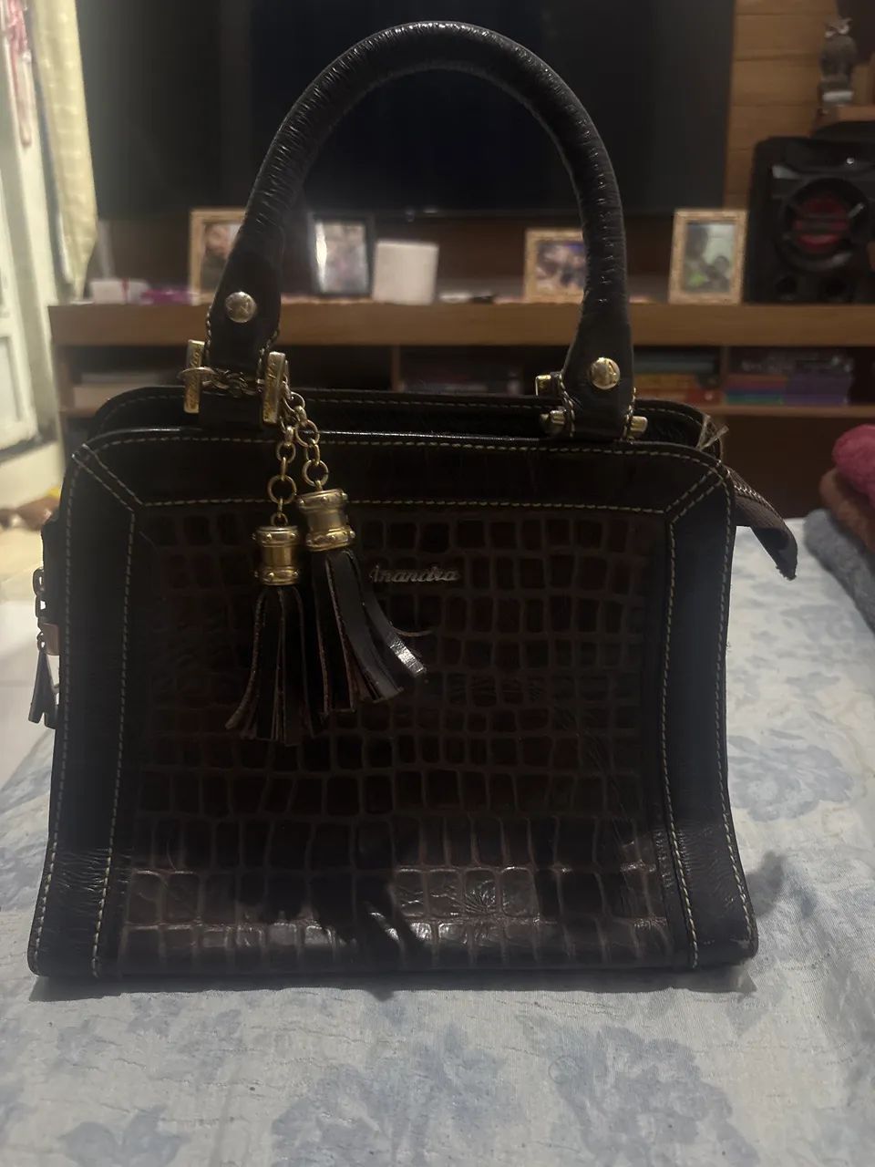 Bolsa em couro Anandra Jéssica  