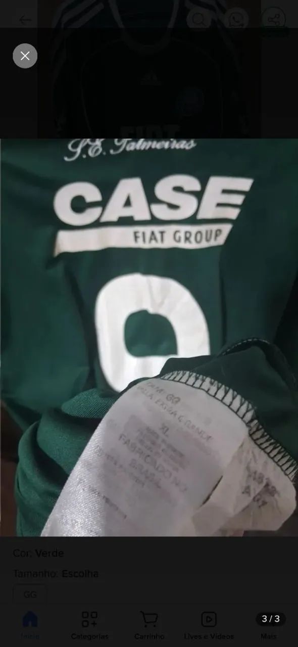 Camisa palmeiras verde  - Foto 3