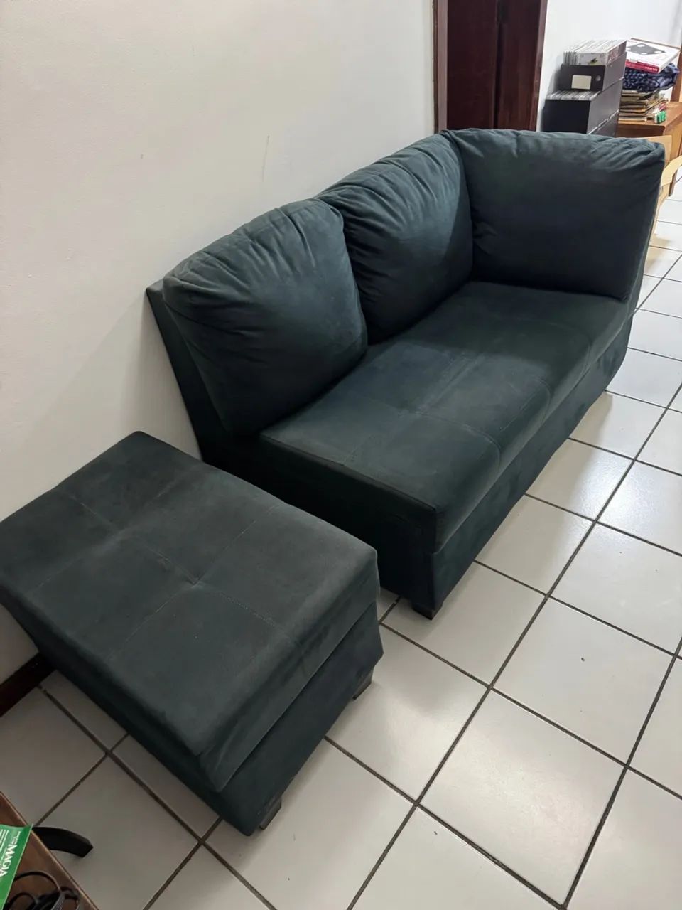 Sofá de canto modular com puff - Foto 2