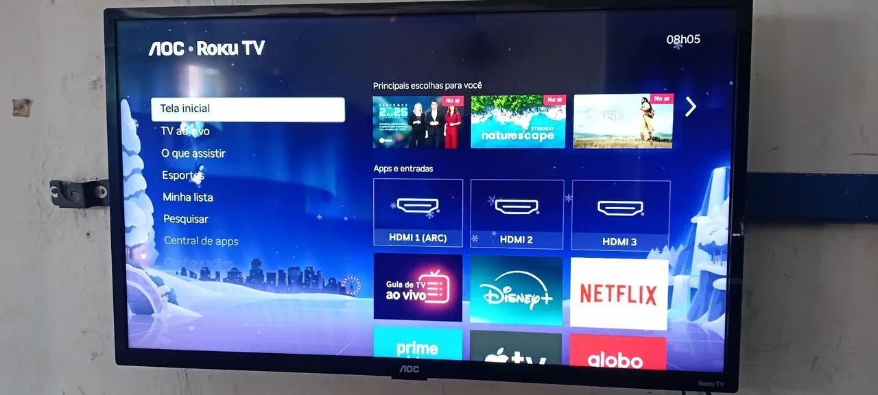 Tv roku smart iptv 32 polegadas 