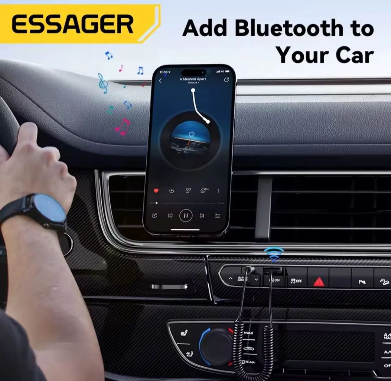 Adaptador Bluetooth 5.0 Receptor Usb/p2 3.5mm - Essager - Foto 3