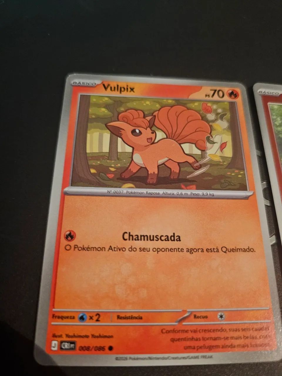 Coleção carta pokemon vulpix - Foto 2