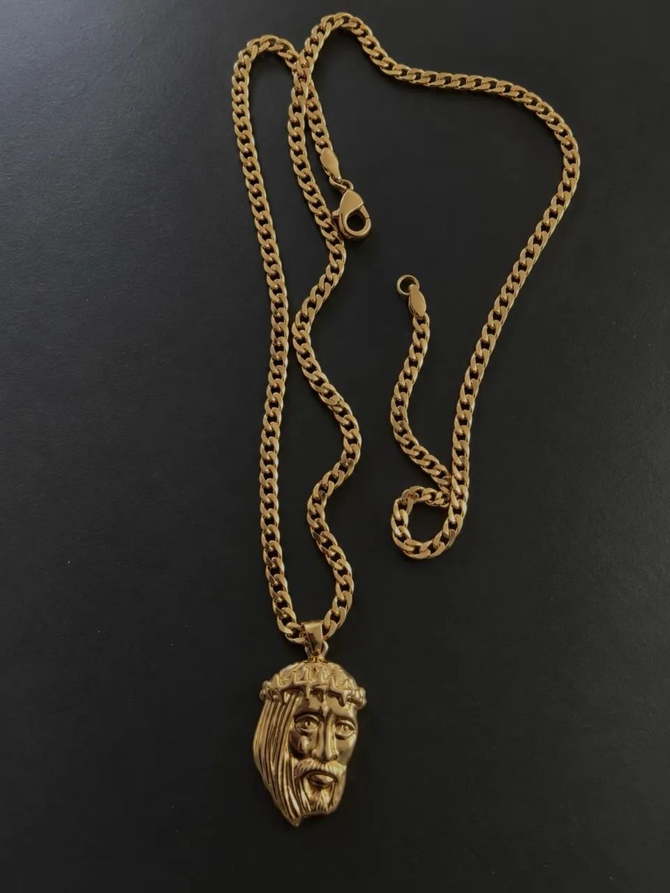 CORRENTE MASCULINA BANHADA OURO
