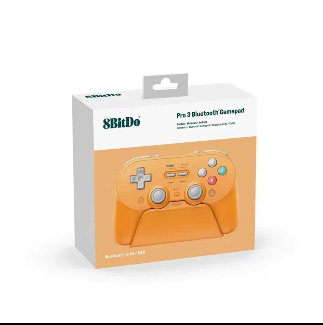 Controle 8BitDo Pro 3 Bluetooth Ed. Especial Orange - Switch 2 1 Pc Android Ios iPhone  - Foto 4