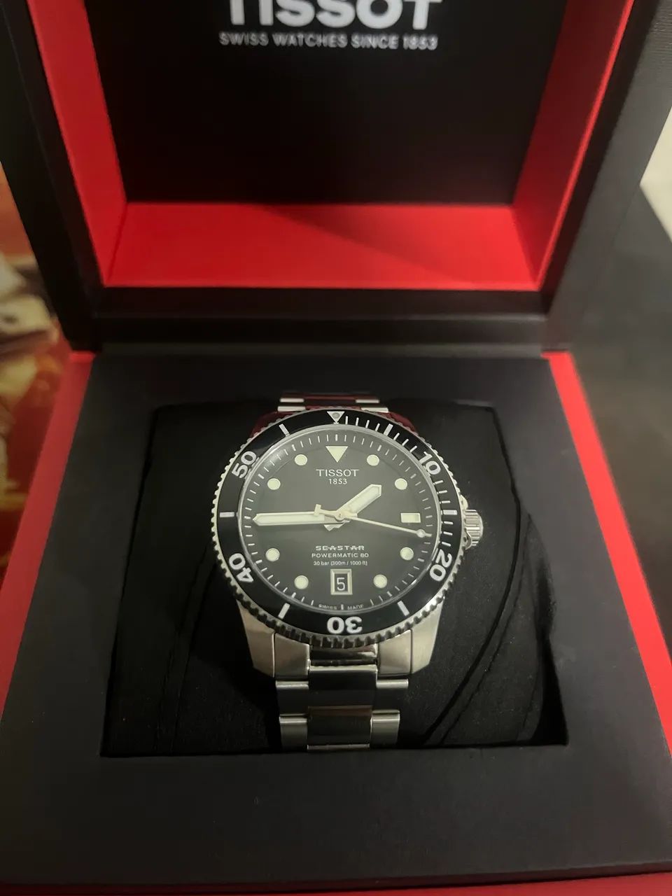 Relógio Tissot Seastar 1000 40mm automático  - Foto 3