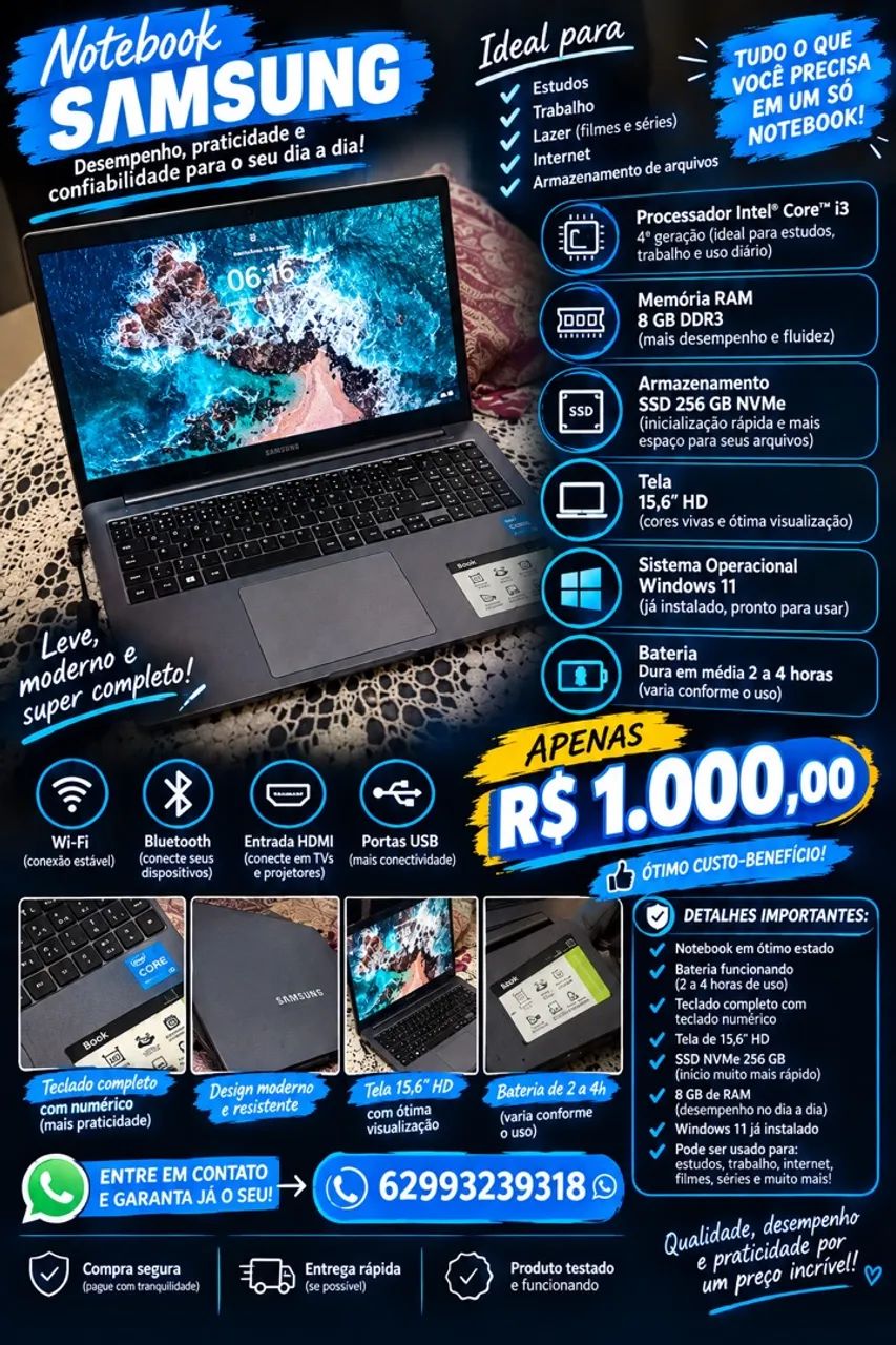 Notebook Samsung 