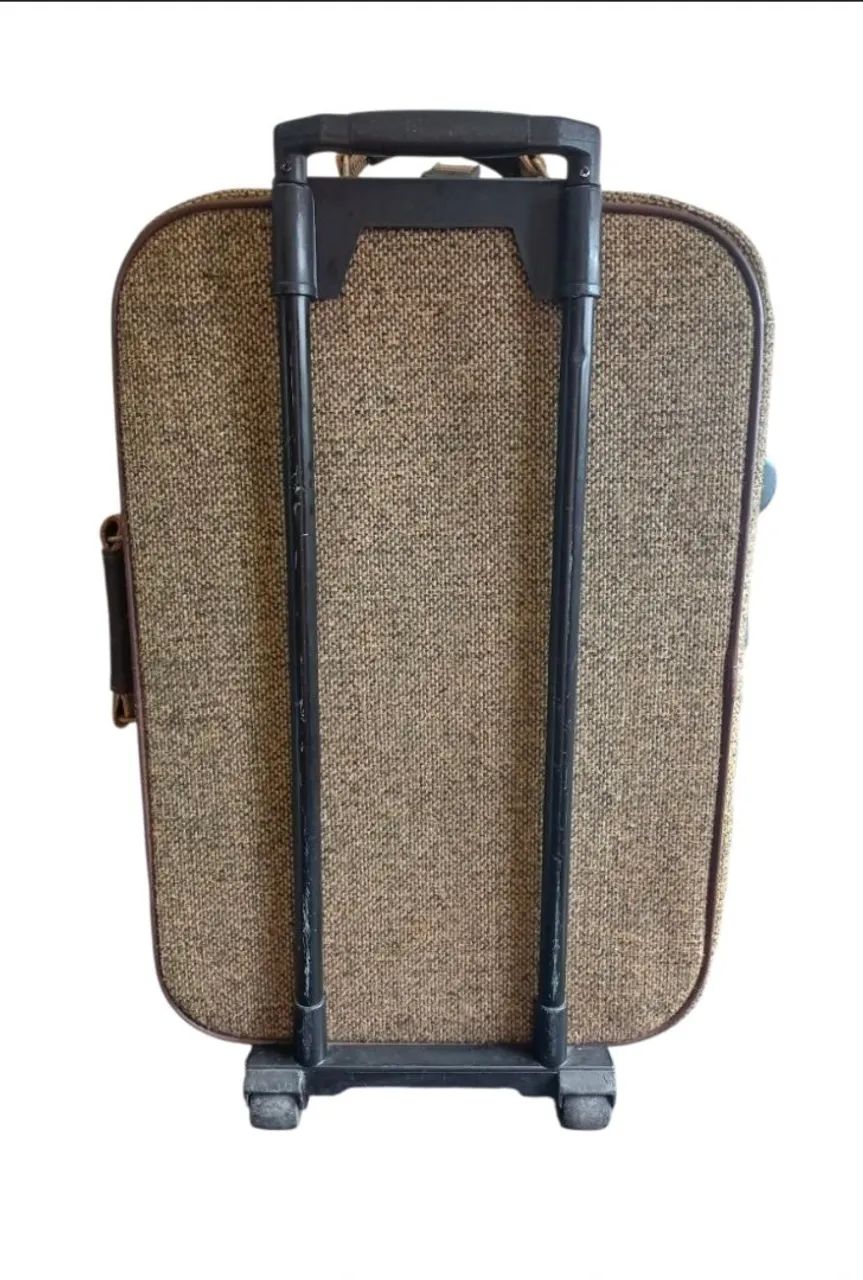 Mala Vintage Primicia em Tweed Marrom - Foto 2