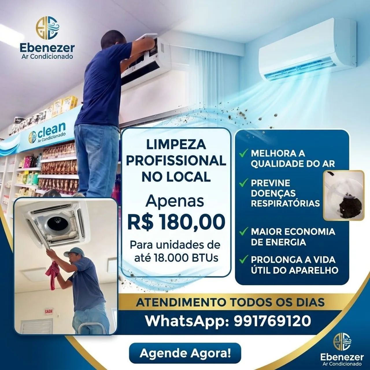 Limpeza de ar condicionado 