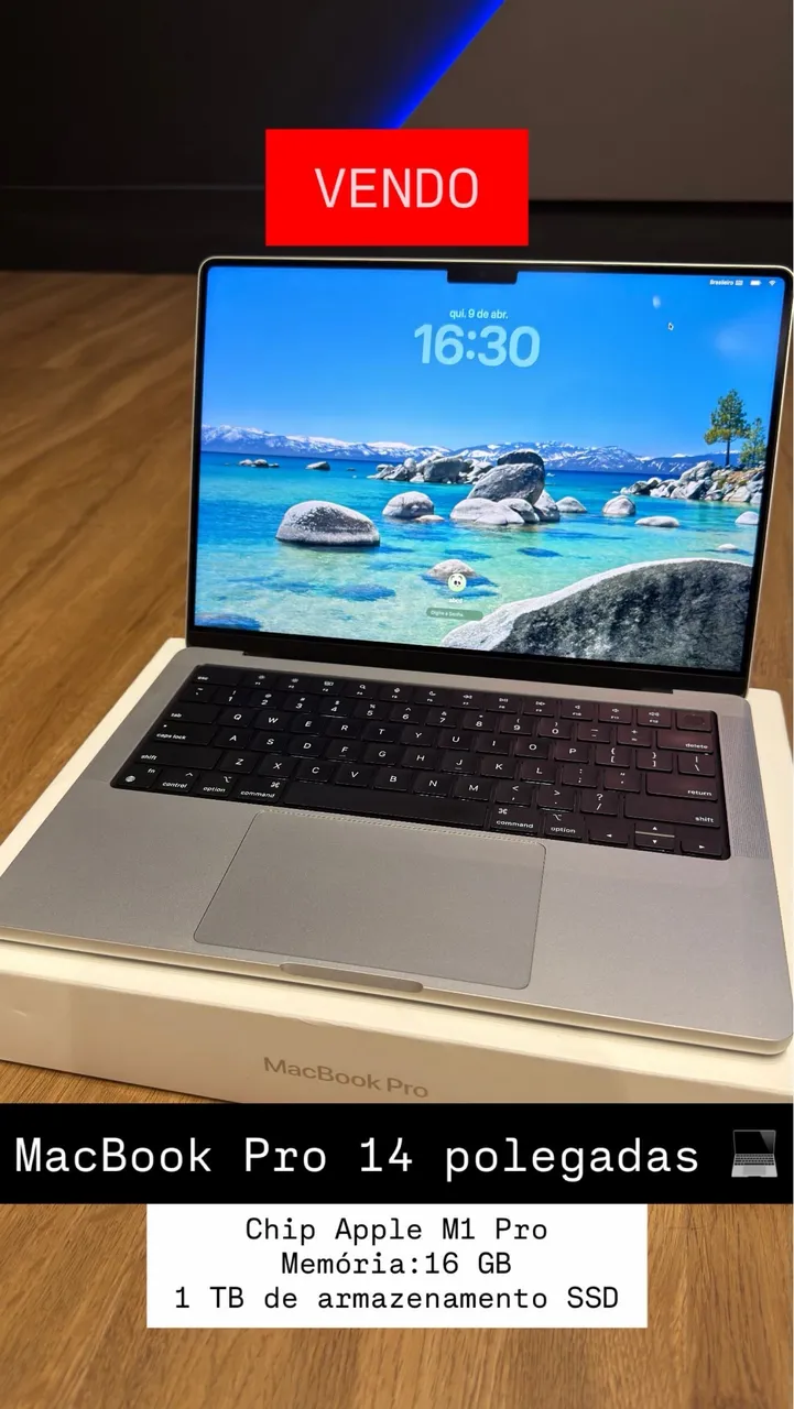 MacBook Pro M1 14 inch 16GB RAM 512GB SSD - Notebooks - Balneário