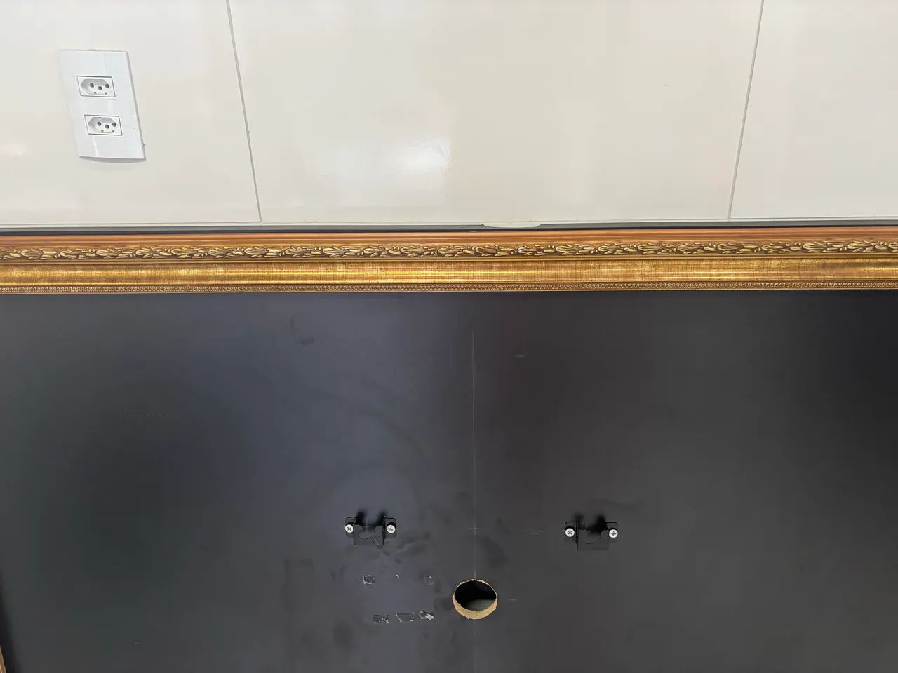 Painel em MDF com moldura clássica dourada  - Foto 5