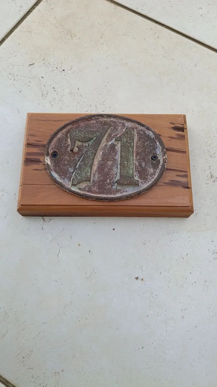 Placa de ferro fundido antiga 
