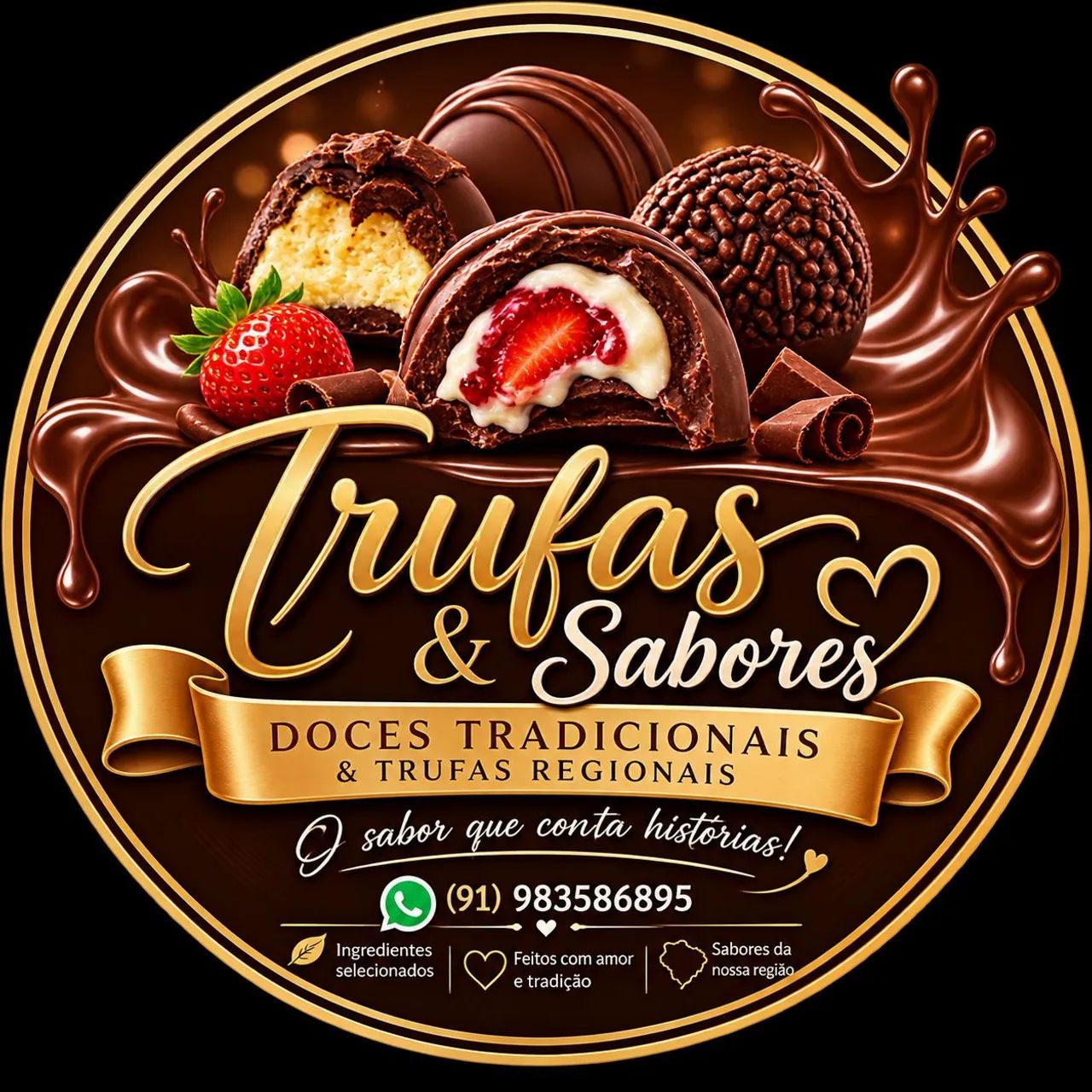 Trufas sabores tradicionais e Regionais 
