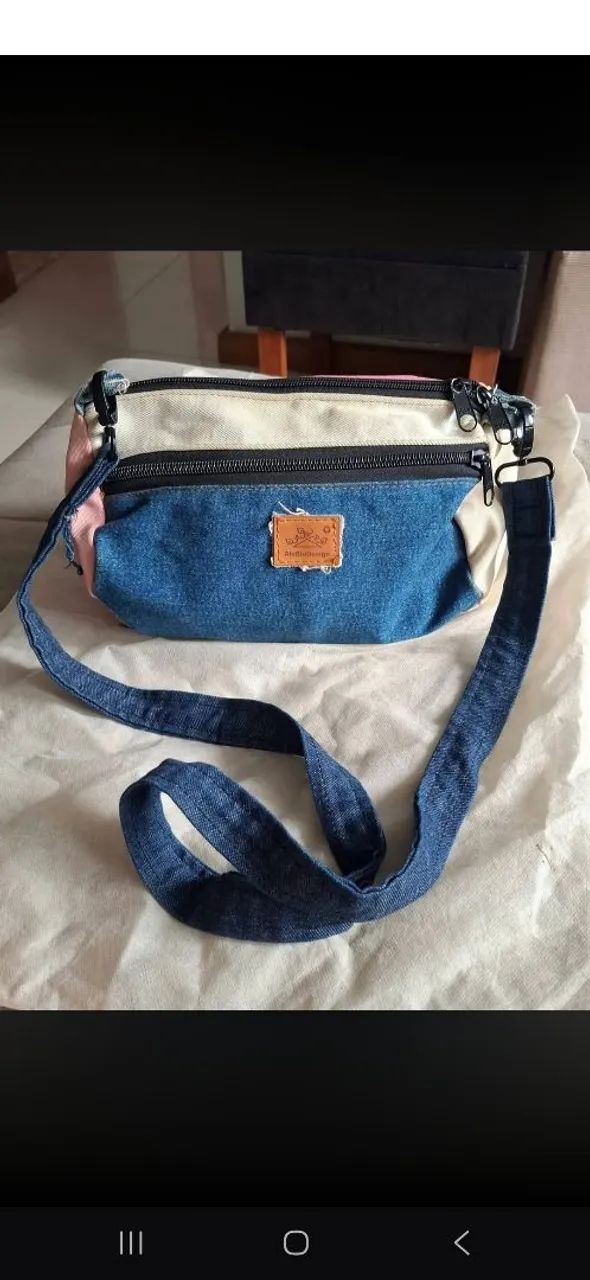 Bolsa jeans peça única  - Foto 3