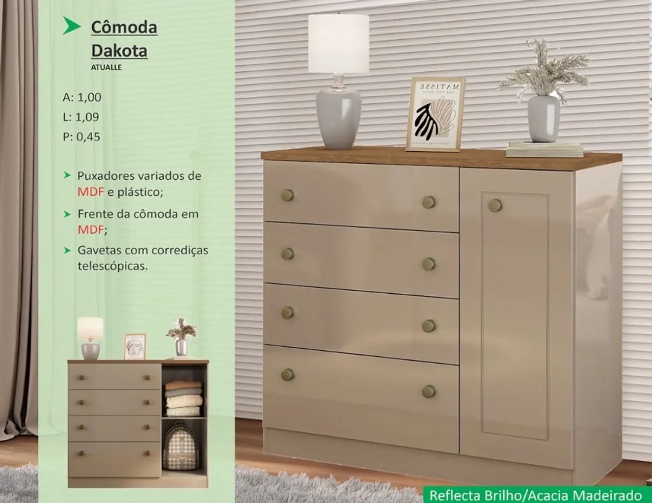 Cômoda promoção 