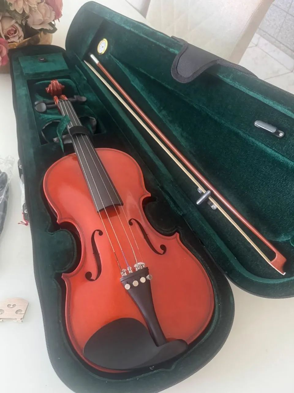 Violino Michael 4/4 Vmm40 completo com case, arco e breu