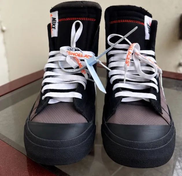 nike off white blazer mid preto