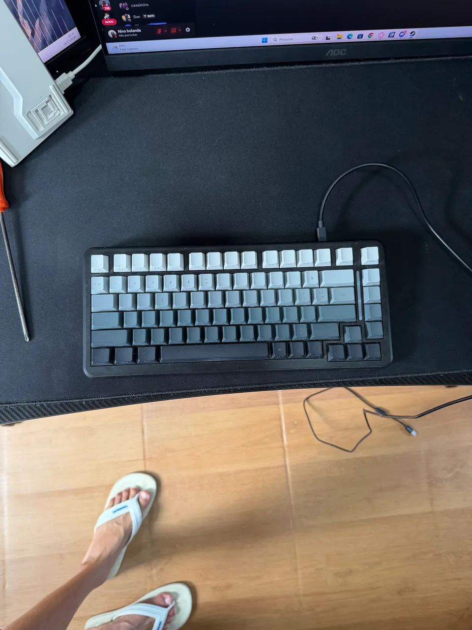 TECLADO GAMER MECÂNICO ATTACK SHARK M86