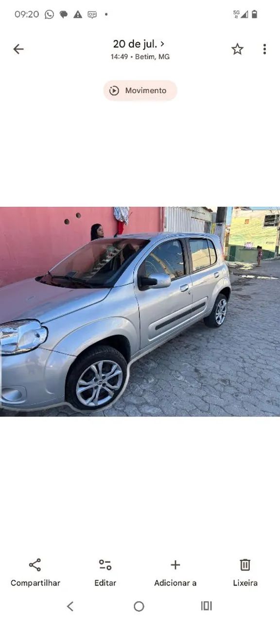 Fiat Uno VIVACE/RUA 1.0 EVO FIRE FLEX 8V 5P 2011
