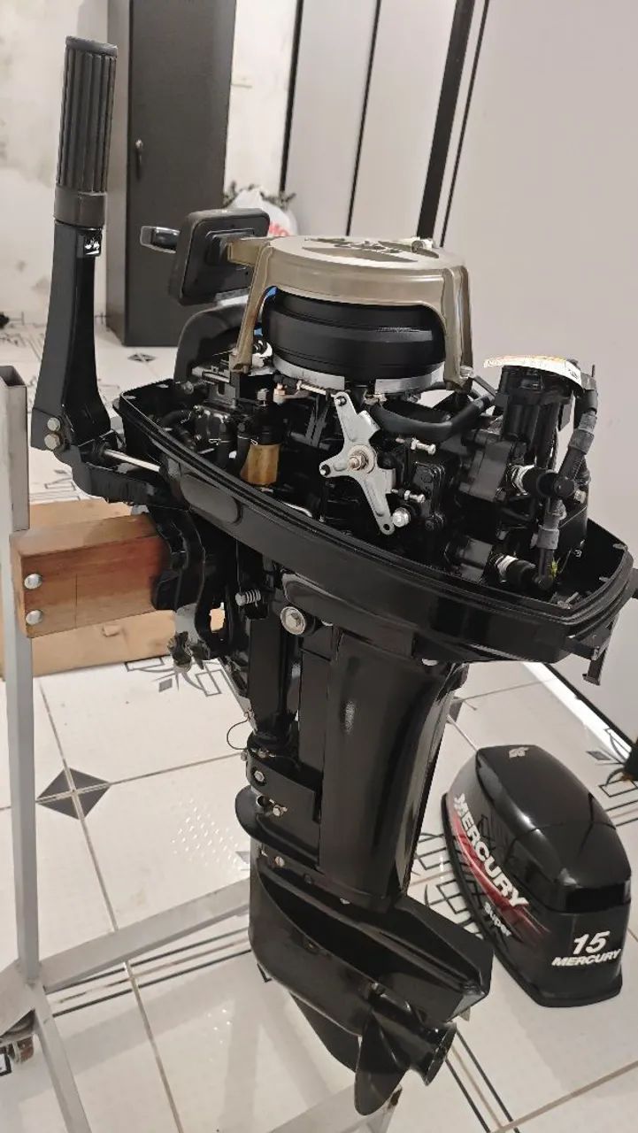 Motor de popa Mercury 15hp SUPER - Foto 5