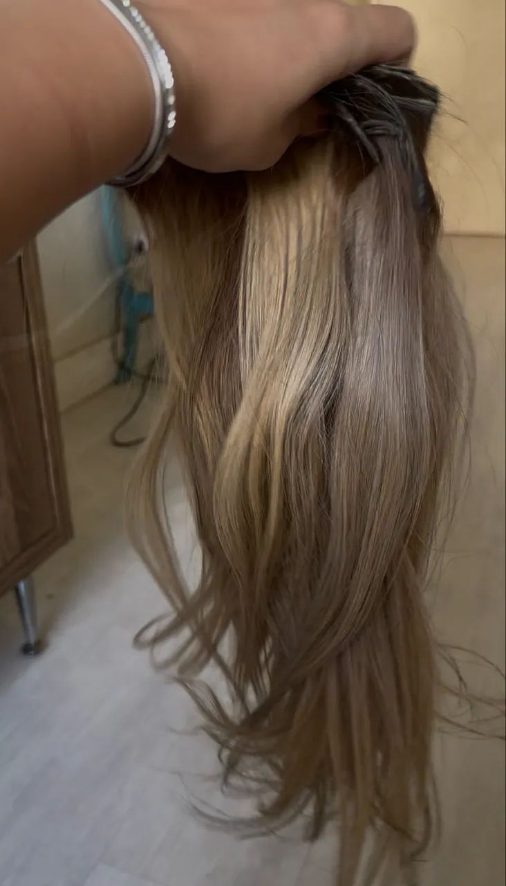 Mega Hair Loiro Cabelo Brasileiro - Foto 2