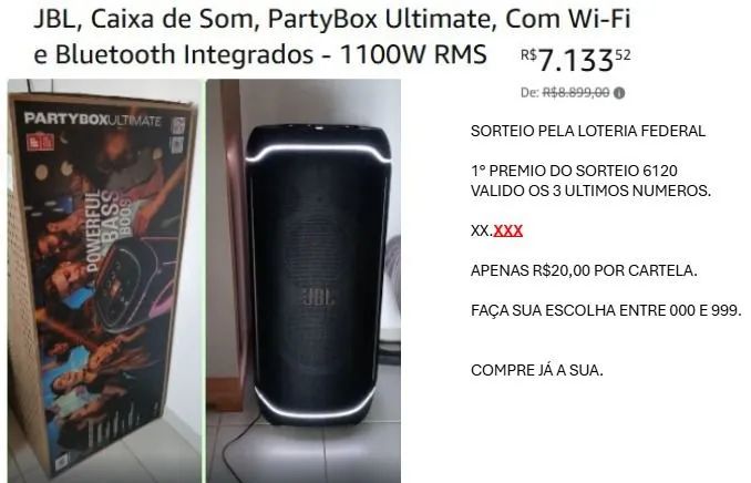 Caixa de som JBL 1100 Nova