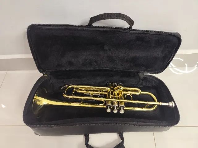 Trompete Harmonics Sib - Laqueado R$1090,00 - Aceito trocas - Parcelo 18x - Foto 6