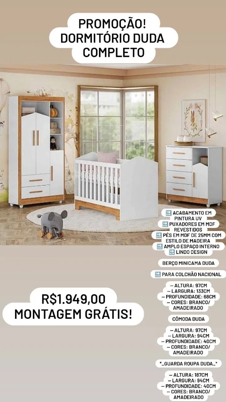 Quarto completo infantil 