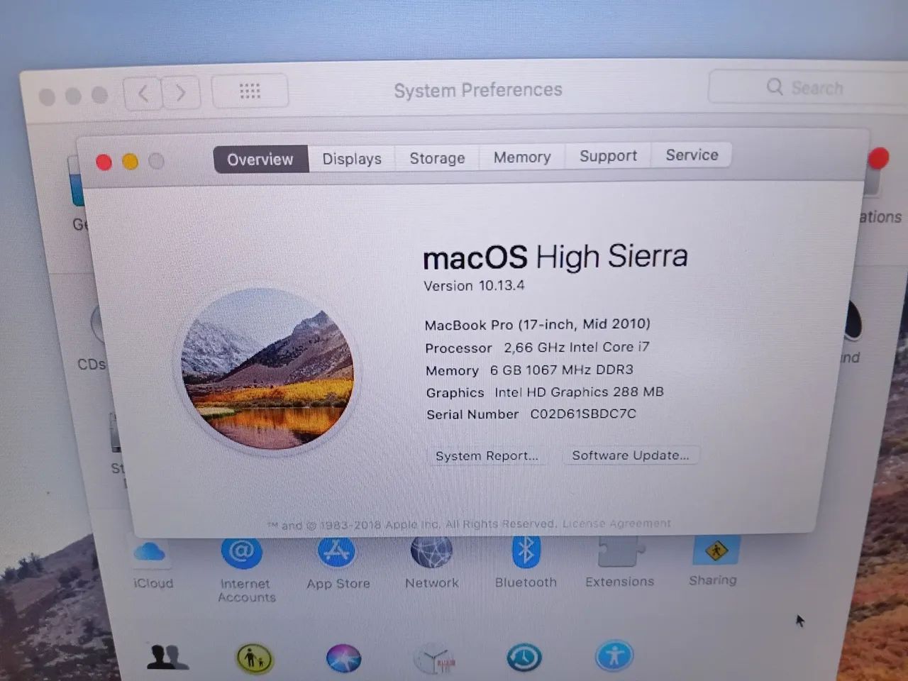 Macbook 17 polegadas core i7