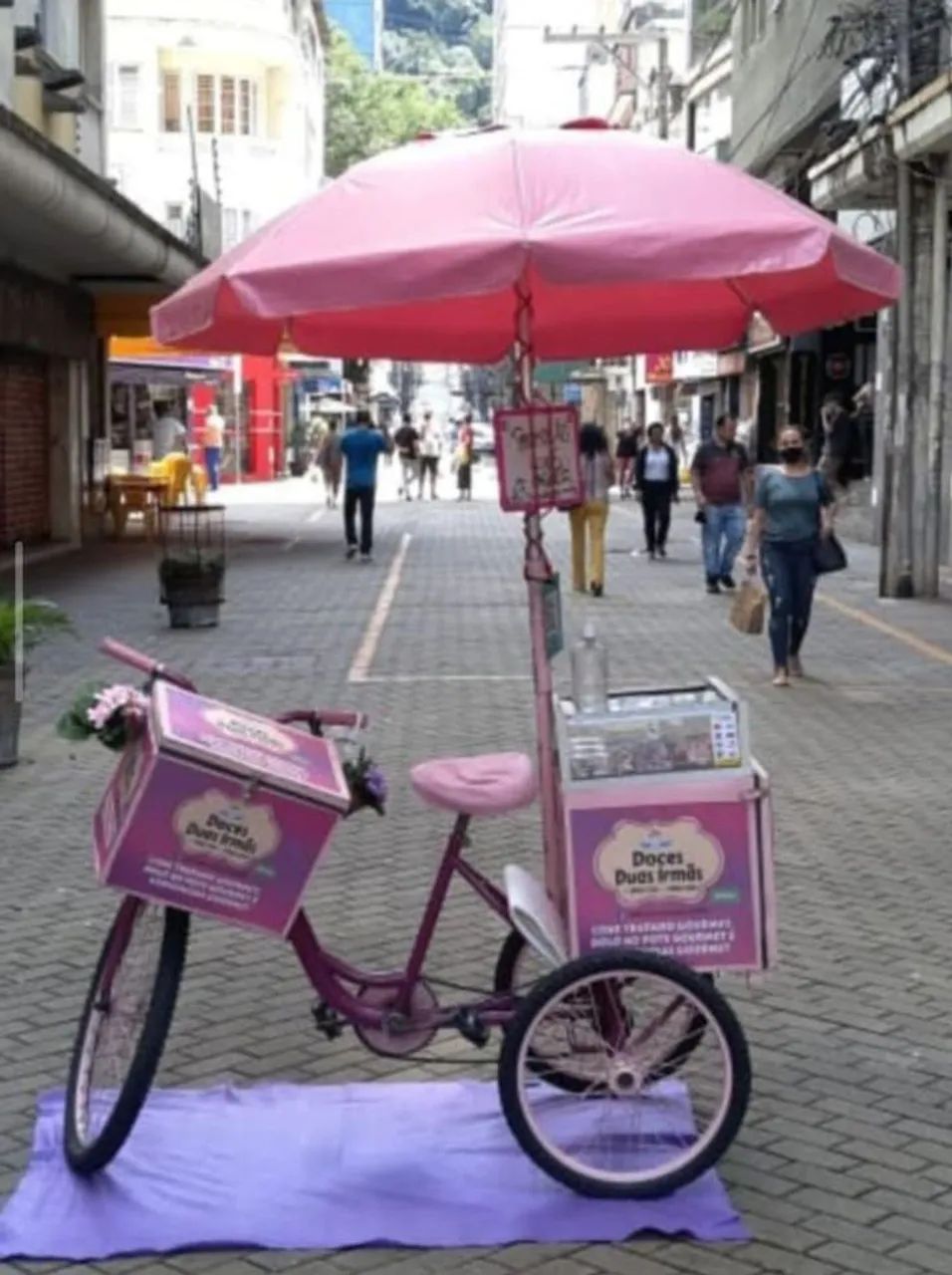 Triciclo food bike c/caixa térmica 