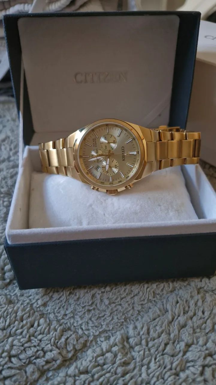Relogio citizen dourado