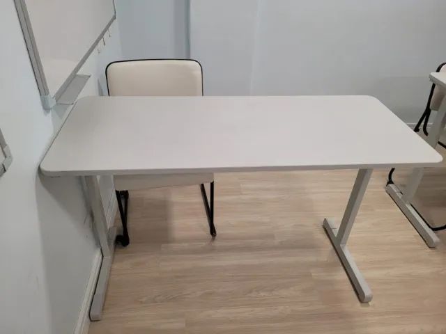 MESA DUPLA STUDIM CÓD.2140 ACAB.: CINZA CRISTAL - RUPOLO - 1,2 x 0,5