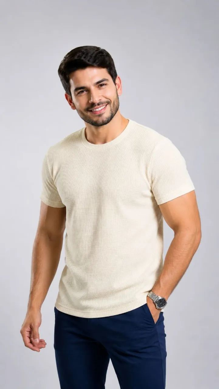 Camisa Tricot Manga Curta 