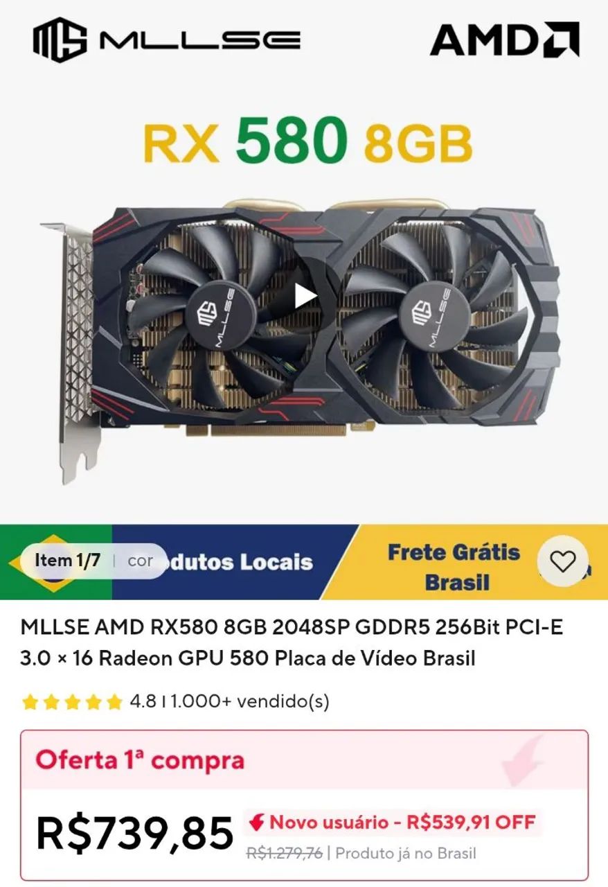 PC Gamer x99 - RX580 8gb - Foto 4