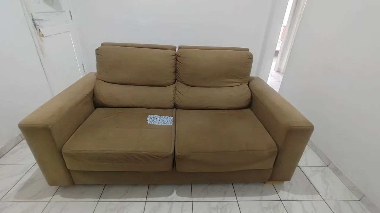 Sofá Retrátil e reclinável + manta e capa de brinde  - Foto 2