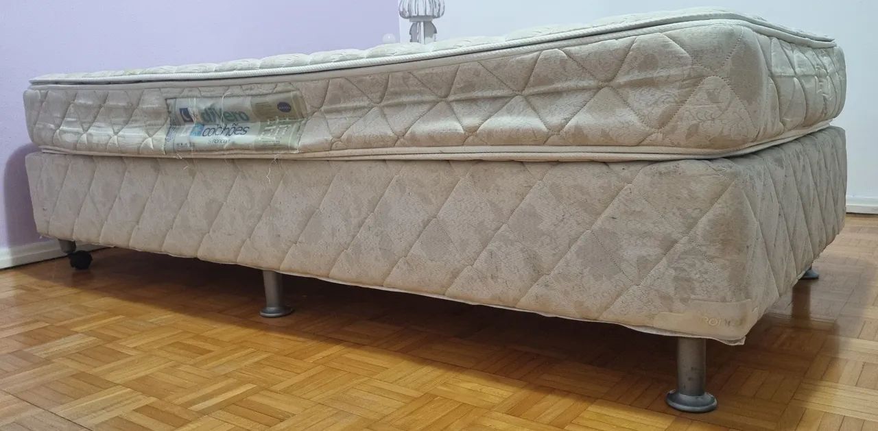 Cama box solteiro XL usada - Foto 4