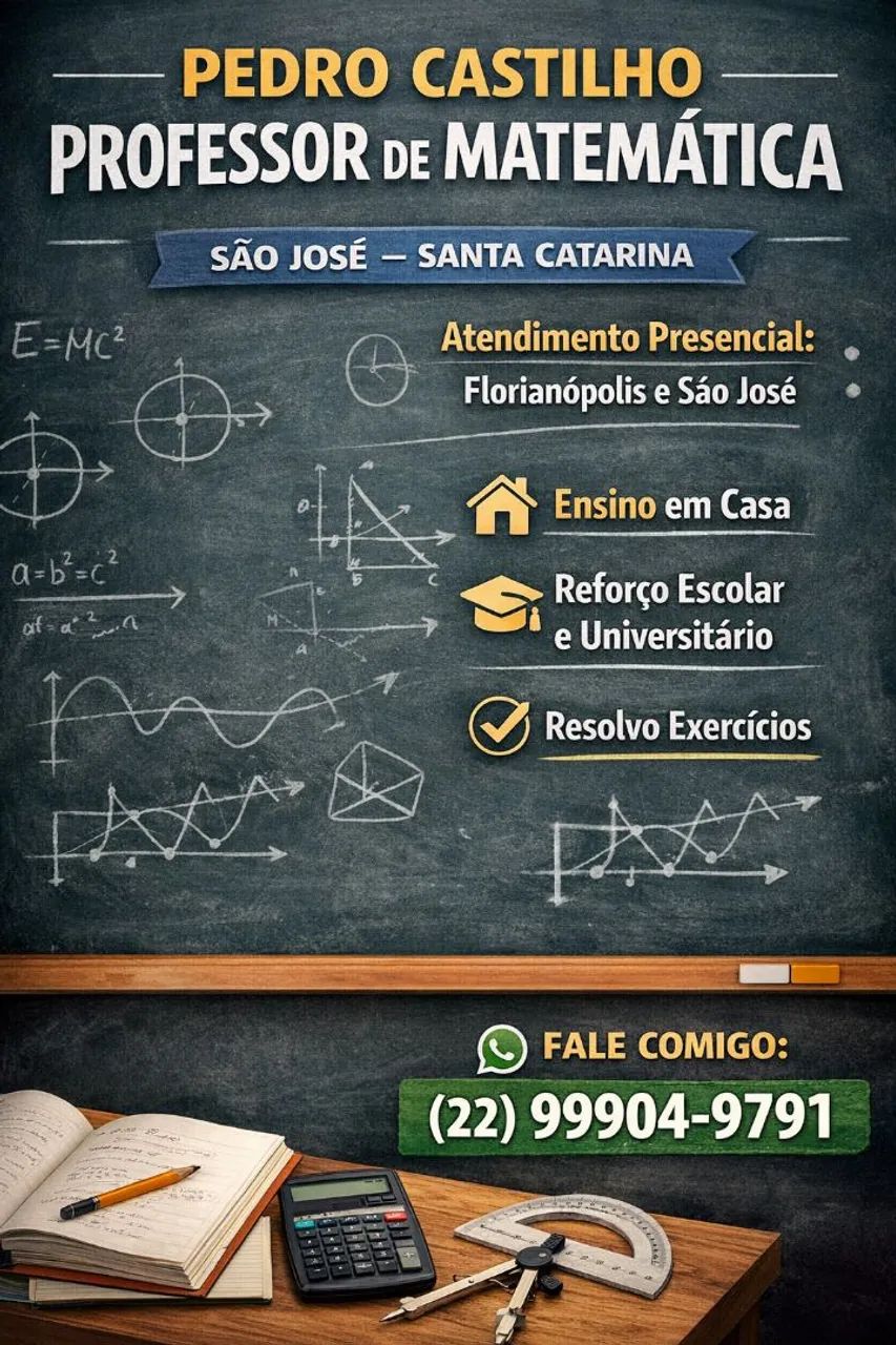Aula particular de matemática 