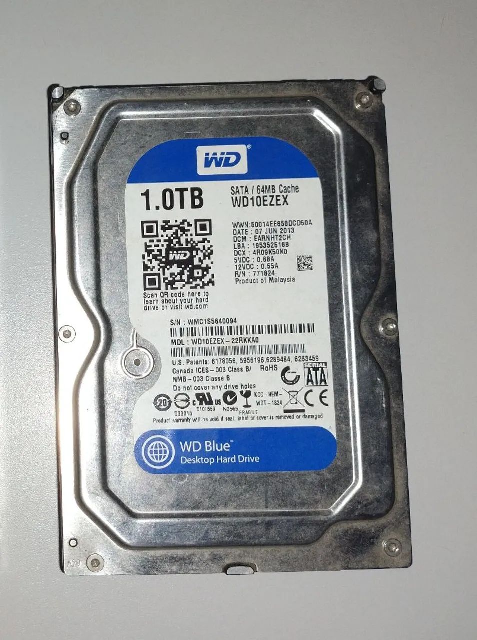 HD 1 TB WD BLUE excelente 