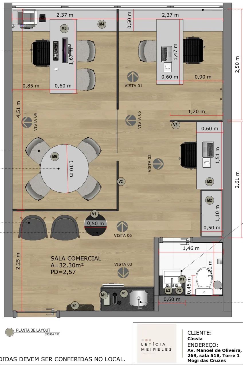 Sala comercial Helbor Sky Mall Patteo Mogilar  - Foto 4