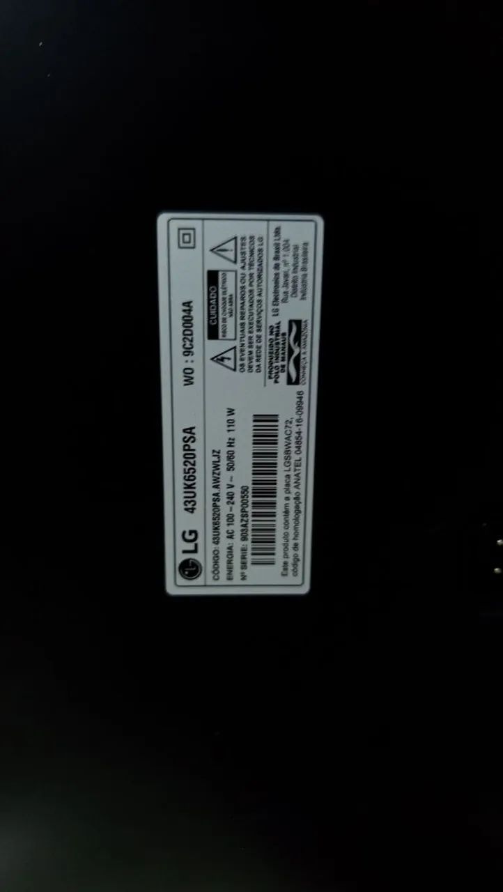 Tv LG 43 polegadas 