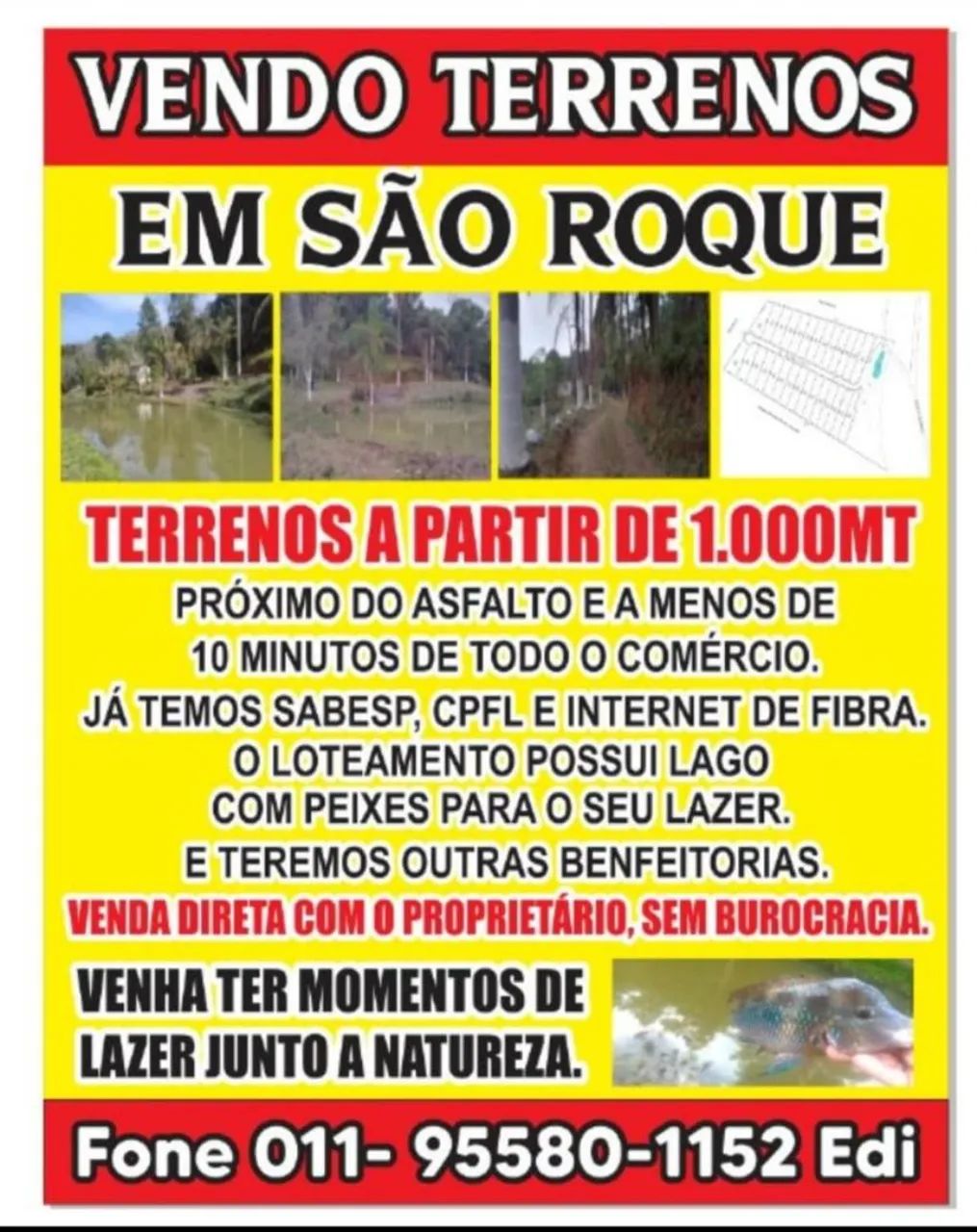 VENDO TERRENOS EM SÃO ROQUE 