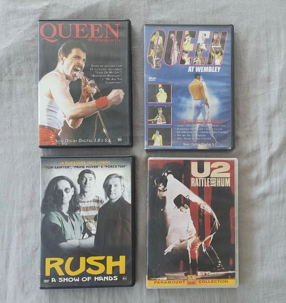 Lote com 7 DVDs de bandas internacionais. - Foto 3