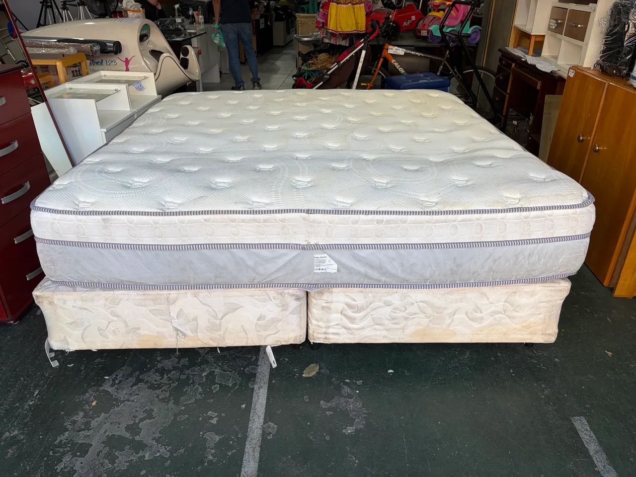 Cama Box King Size com Colchão - Foto 4
