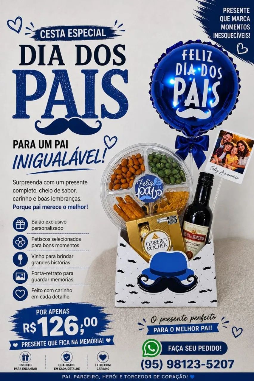 Cestas para presentear o Paizão - Foto 4