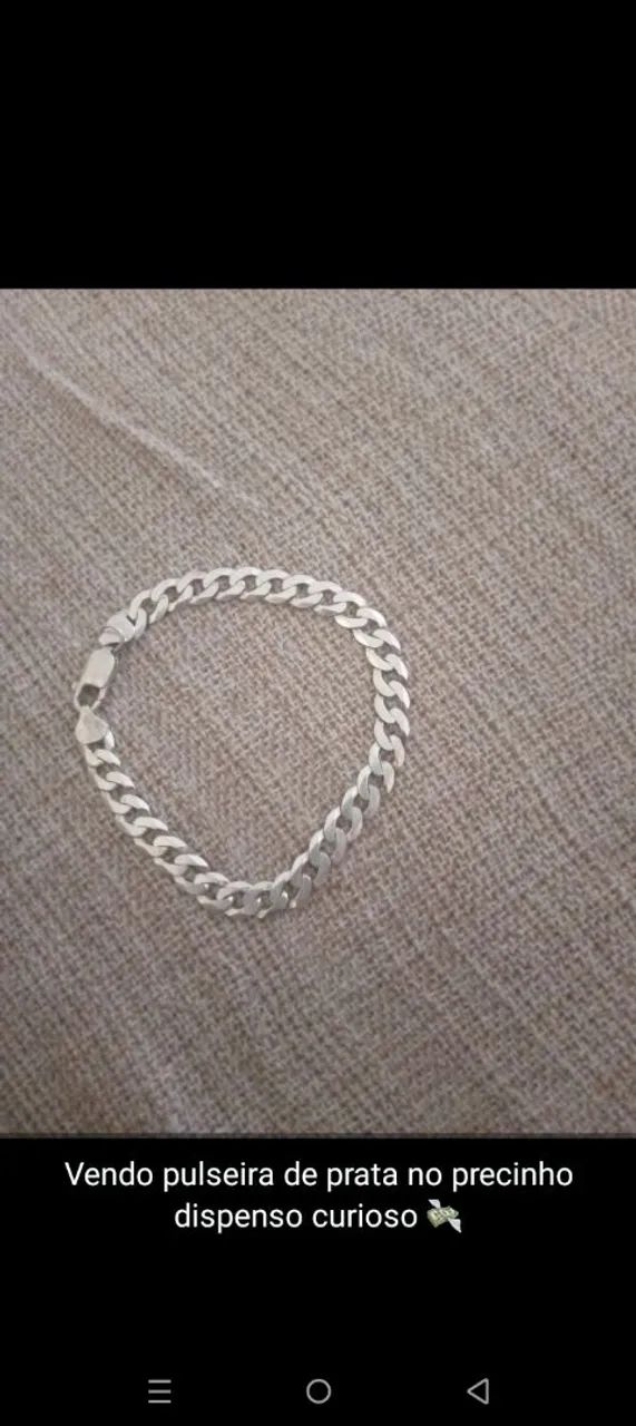 Vendo pulseira de prata 