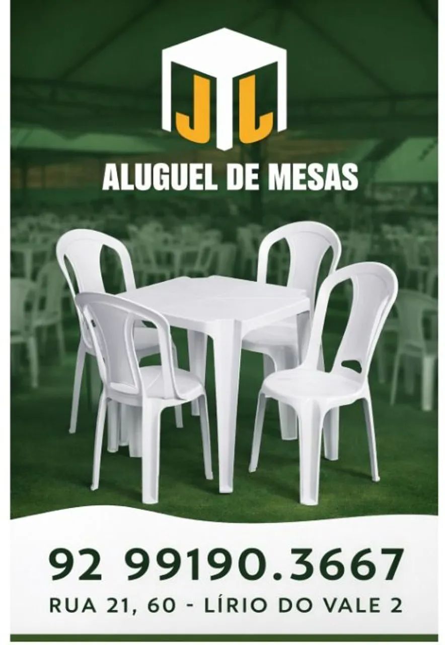 ALUGUEL DE MESAS 