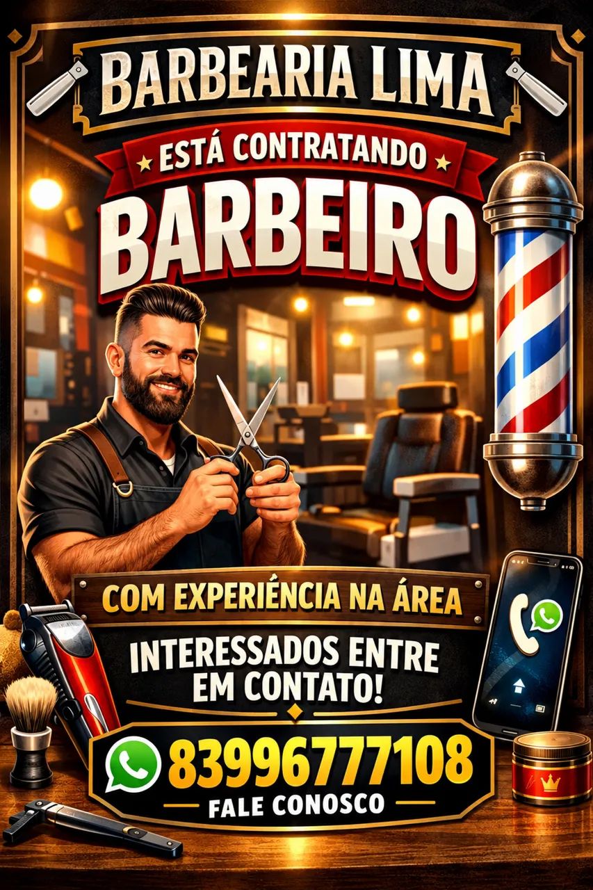 ? OPORTUNIDADE NA BARBEARIA LIMA! ?