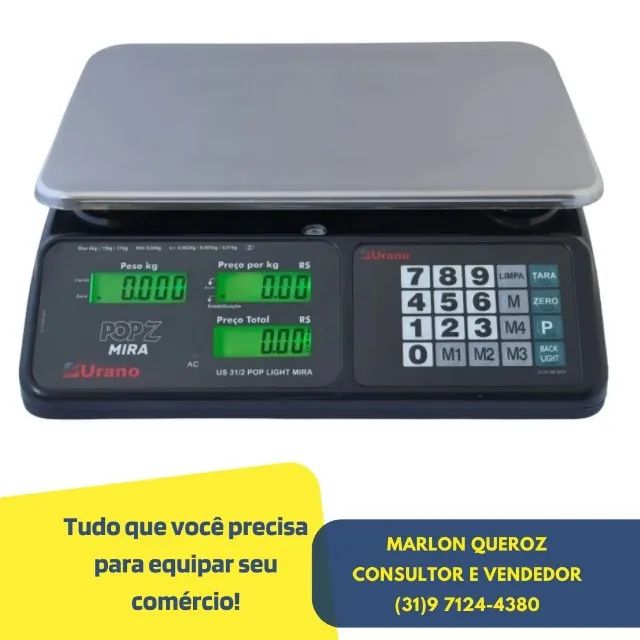 Balança Eletrônica 32 quilos Urano Nova